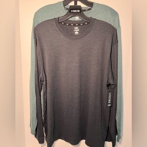LEG3ND Super Soft Light Weight Stretch Moisture Wicking Long Sleeve 2pc Crews